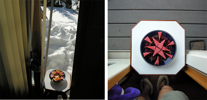 photographing fruit plates